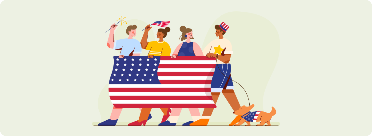 Lifestyle in America illustration for India