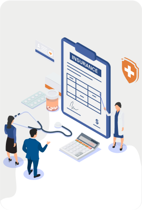 Financial growth illustration with charts and graphs