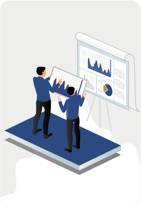 Business growth presentation graphic